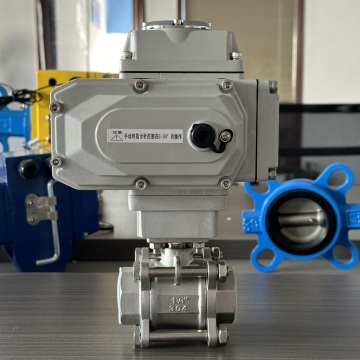 Actuador eléctrico soldado de acero inoxidable de 3 vías