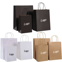 Custom Eco-friendly Kraft Paper Bags for Food Takeaway