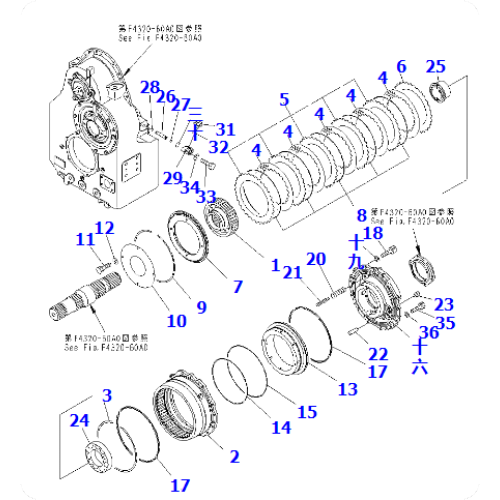 Wheel Loader WA500-6 Friction Plate 42C-13-17240