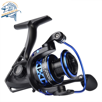 CNC Aluminum Spinning Reel: Size 500 for Ice Fishing up to 17.5lbs, Max Drag 5.2:1 Ultra Smooth