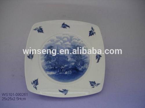 New product Ceramic dinner plate with Landscape pattern