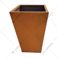 Rusty Garden Square Metal Planter