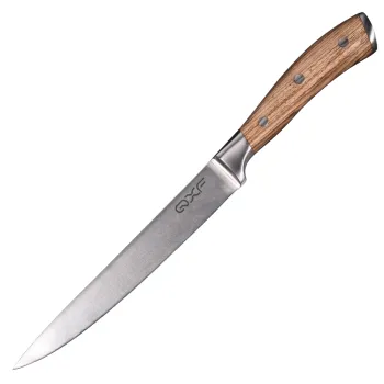 Hot Selling Steel Kitchen Knife - New Design Cleaver Carving Knife with Zebra Wood Handle