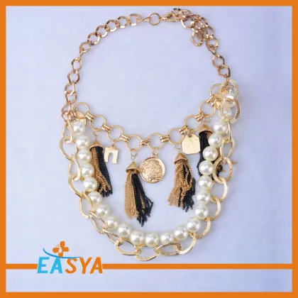 Pearl Statement Necklace Chunky Pearl Necklace Latest Design Pearl Necklace