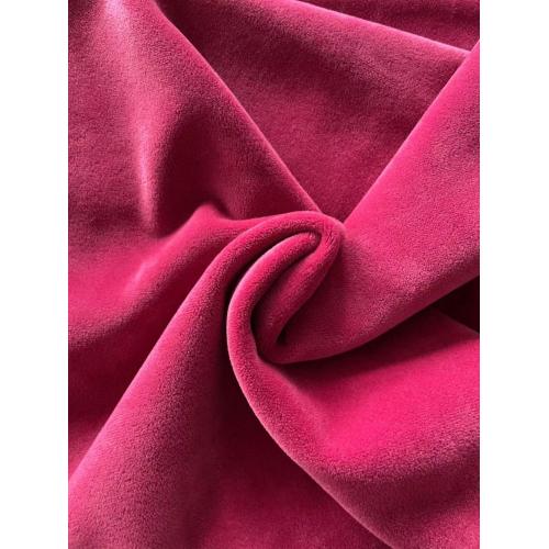 Tissu de caractéristiques de pinceau en velours super doux en velours à 2 côtés