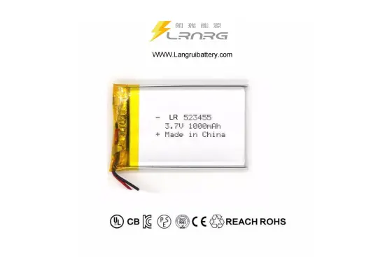 3.7V1000mAh523455 Rechargeable PolymerLithium Battery