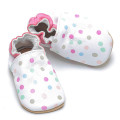 Colorful Printing Baby Soft Leather Slippers Shoes