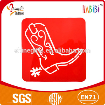 plastic shoes stencil set