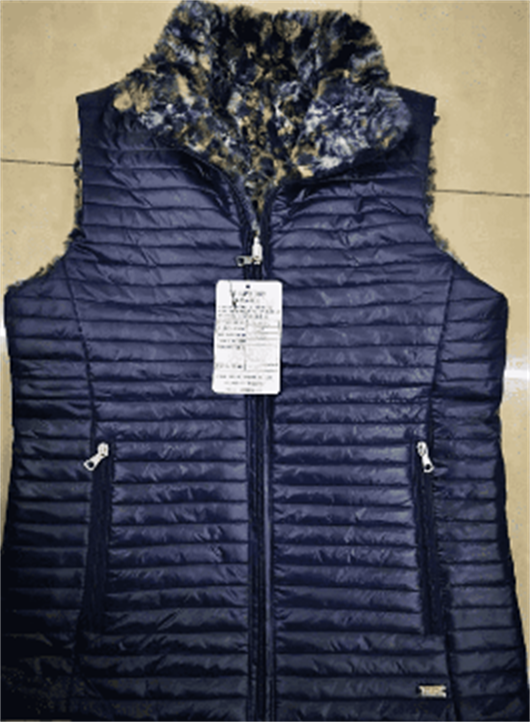 Polyester Vest With Quilted Padding