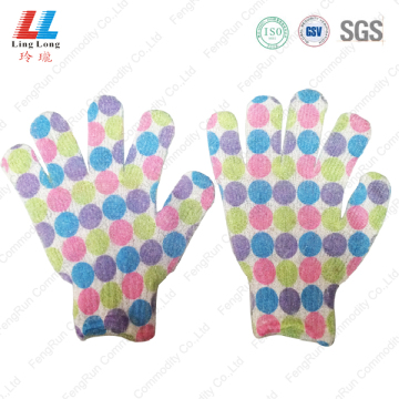 gants de gommage pour le bain douche corps corps mousse