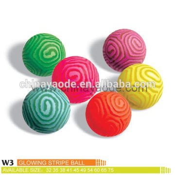 Striped Rubber Bouncing Balls