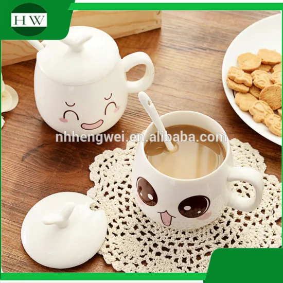 Custom logo Cute ceramic coffee milk mug factory with free sample Promotion Gifts