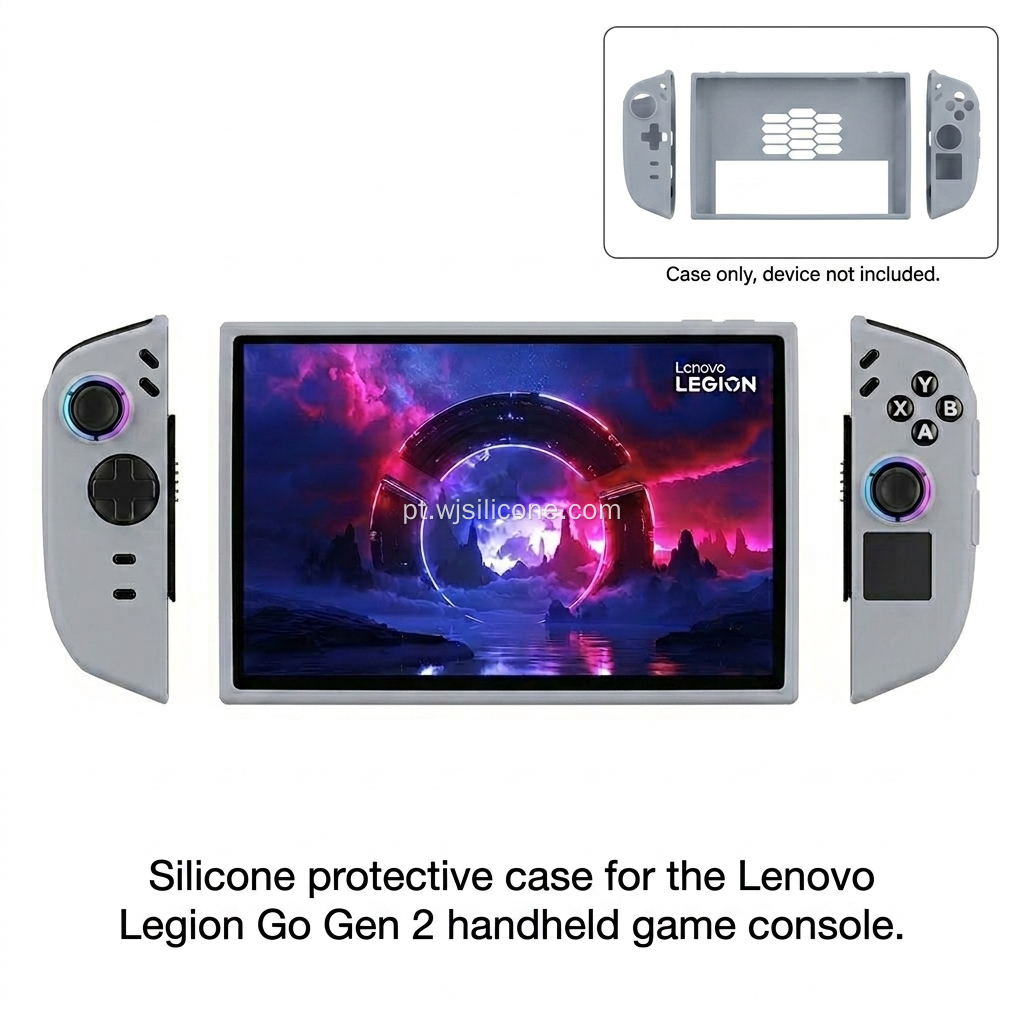 Capas protetoras de silicone para console de jogos Lenovo