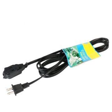 IP20 PVC Material American Plug 2 Pin Universal Outdoor Extension Cord