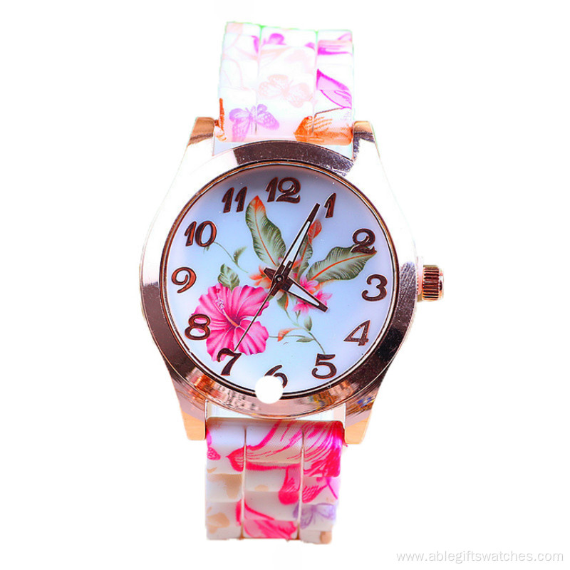 New Arrival Girls Silicone Quartz Wristwatch