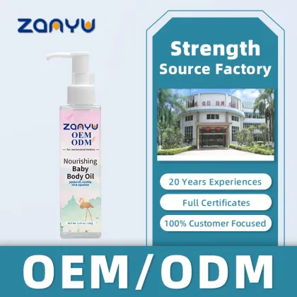 Organic Private Label Baby Body Oil - Moisturizing, Soothing & Nourishing Rosehip Oil for Baby Skin Care