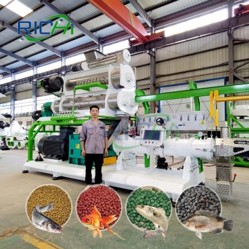 1-12mm Floating Fish Feed Production Line Machine for Pellet Making