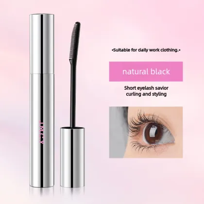 Long-Lasting Waterproof Mascara with Curled Brush and Smudge-Proof Formula