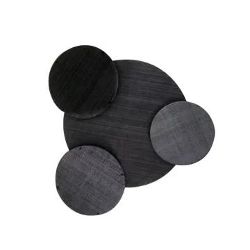 60-80 Mesh Plastic Extruder Black Metal Filter Mesh