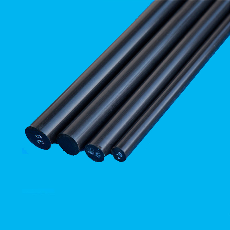 Balck/hvid POM Acetal Copolymer Plaststænger