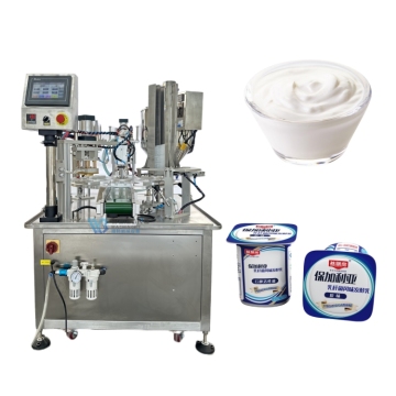 Automatic Customizable Ice Cream Yogurt Pudding Cup Filling and Sealing Machine WB-FBY2 25-150ml