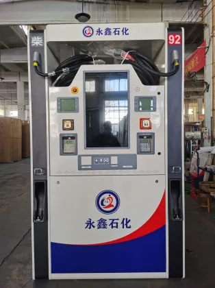 Four Hoses Double product Fuel Dispenser with Top