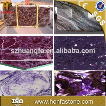 ShenZhen factory free sample purple marble stone