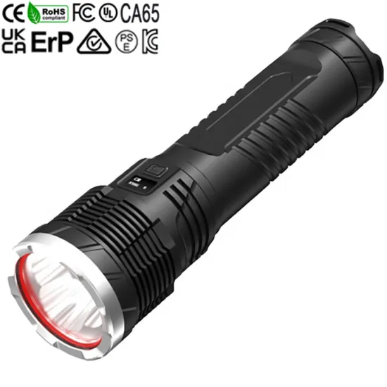 50W High Lumens 100000 Outdoor Sports Flashlight with Over 500 Meter Range - Rechargeable and Tactical
