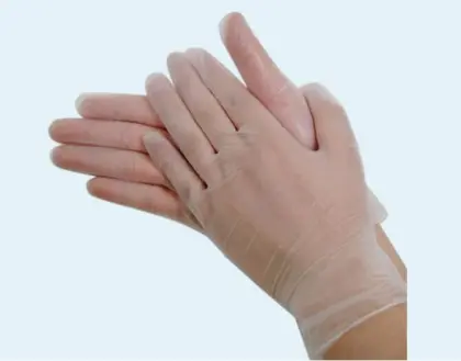 Powder Free Vinyl disposable gloves / glove
