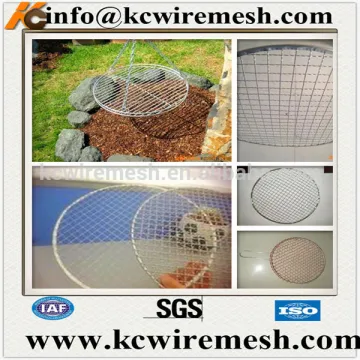 Circular bbq grill wire mesh