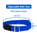 Senior Blue Metal Buckle Gait Belt