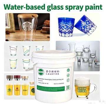Water-based glass bottle spray ink