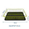 support de vaisselle en métal en métal simple simple sur-plats rangement de rangement de rangement coloré