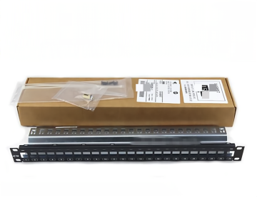 Shielded Cat5e Cat6 24-Port Patch Panel - AMP Brand