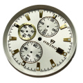 Matt Chronograph watch dial with CD pattern Subdials