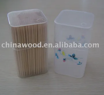 wooden toothpick --- 320pcs/PP tube