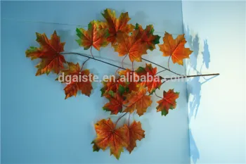 Home and outdoor garden table wedding christmas decoration 60cm or 2ft Height artificial colorfully maple leaf E06 0671