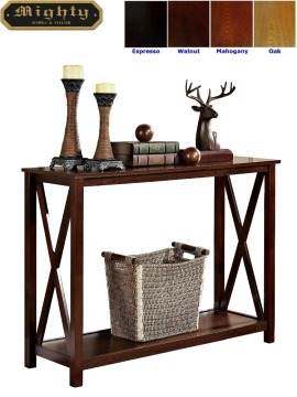 Wooden Classic Skinny Modern Console Hallway Table