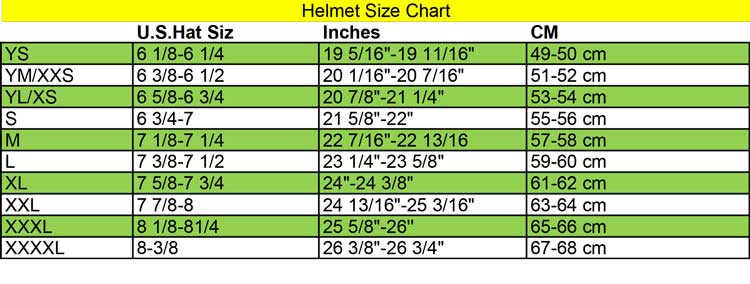 bike-helmet-size-chart bike-helmet-size-chart