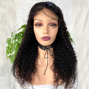 swiss glueless kinky silk top transparent long hd lace front human hair wigs curly