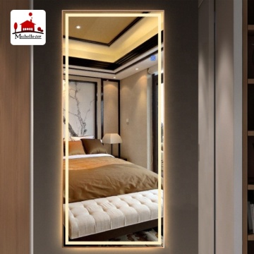 Full Length Wall Bathroom Backlit Mirror with LED Lighting
