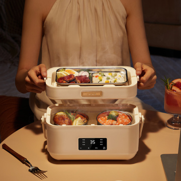 OIDIRE 2 Layer 1400ml Electric Heating Insulated Lunch Box