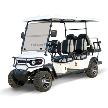 72V 5KW New Energy Solar Electric Golf Carts - 6 Seater Cheap Sightseeing Cars