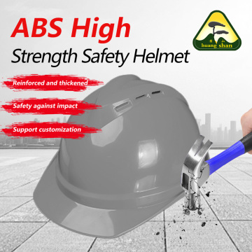 Capacete de segurança respirável em material ABS 08V cinza