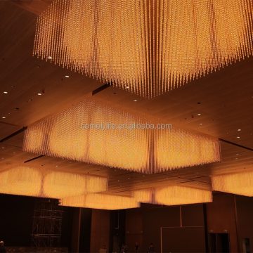 Lobby Lobby Ballroom Lak Ballroom Mewah LED LED dengan kontrol perangkat lunak