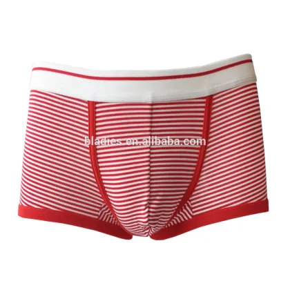 Hot sale bamboo men boys underwear young boys underpants strip boxers high fashion strip underwear