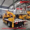 Vertical lifting type aerial picking truck