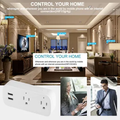 240V Alexa Mini Wifi Wall Socket US Smart Plug Amazon Alexa Smart Plug