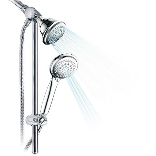 Multi-function Transparent Ratotable overhead Shower Head