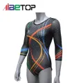 Leotards de dança de strass personalizados para ginástica competitiva